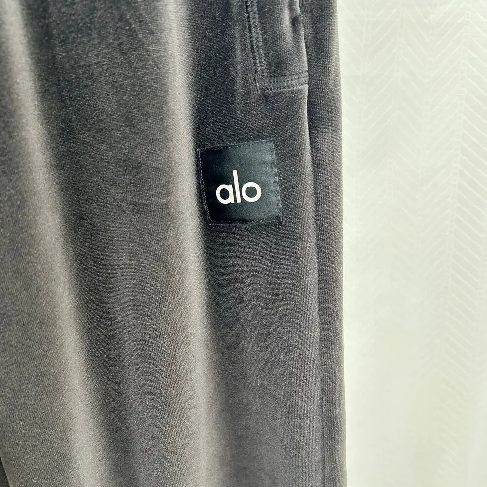 Alo girls velour track pants XXS